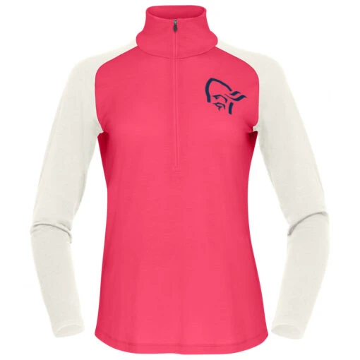 Women's Norrøna PureUll Zip Neck - Merinopullover